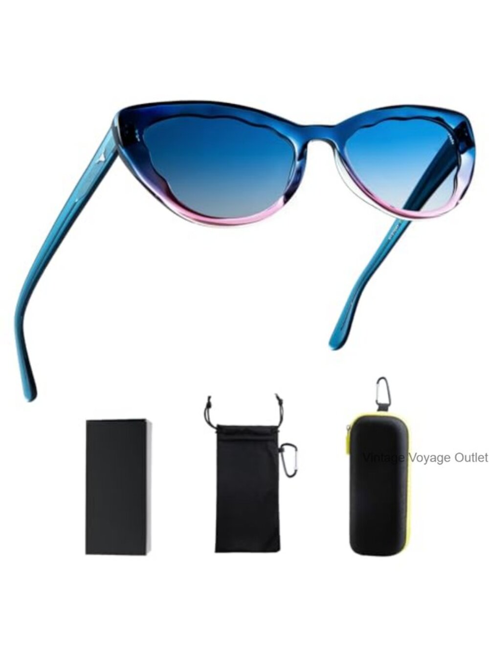 Retro Cat Eye Sunglasses Polarized UV400 Acetate Frame for Women